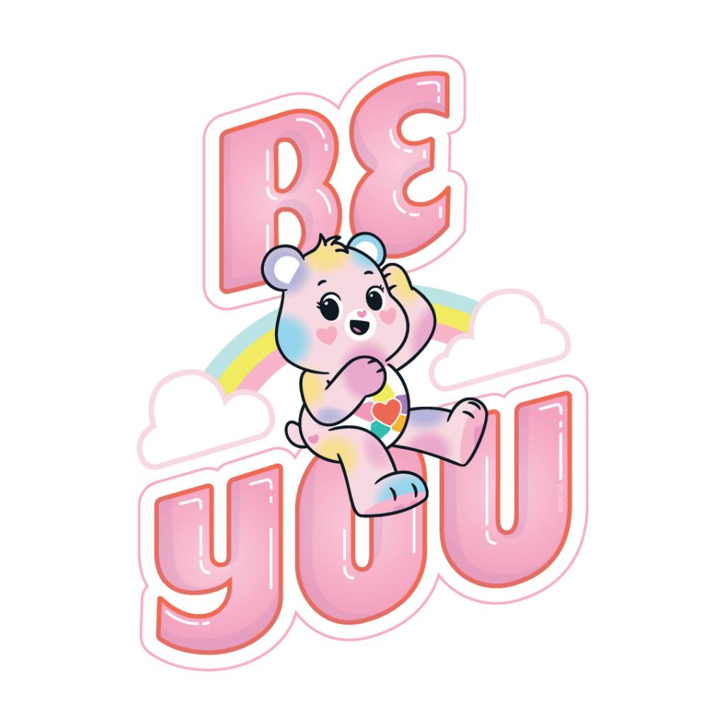 Pink Care Bear Sticker 